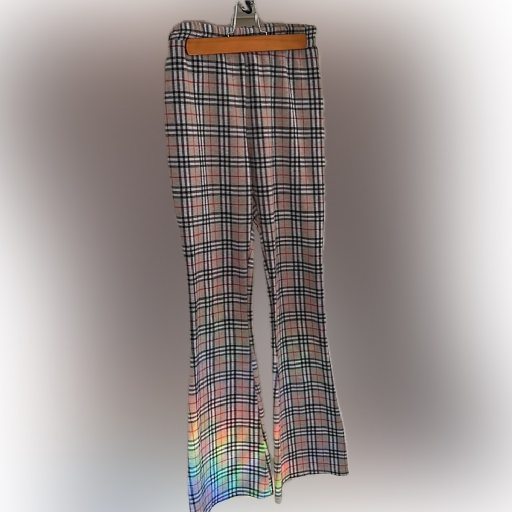 Adika - Flared Flannel Pants